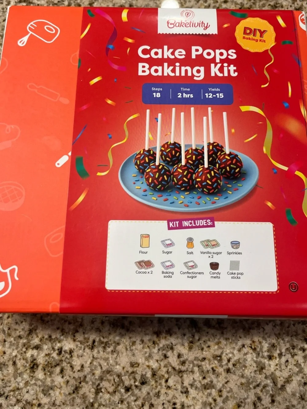 NEW in BOX Baketivity Cake Pops Baking Kit (12-15)